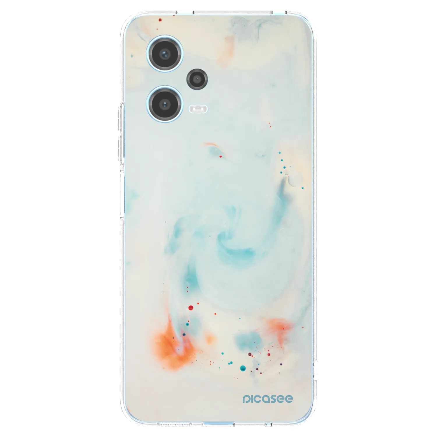 Picasee silikonový průhledný obal pro Xiaomi Redmi Note 12 5G - Splash