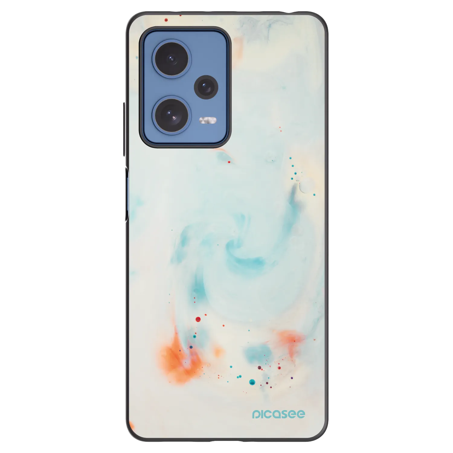 Picasee silikonový černý obal pro Xiaomi Redmi Note 12 Pro 5G - Splash