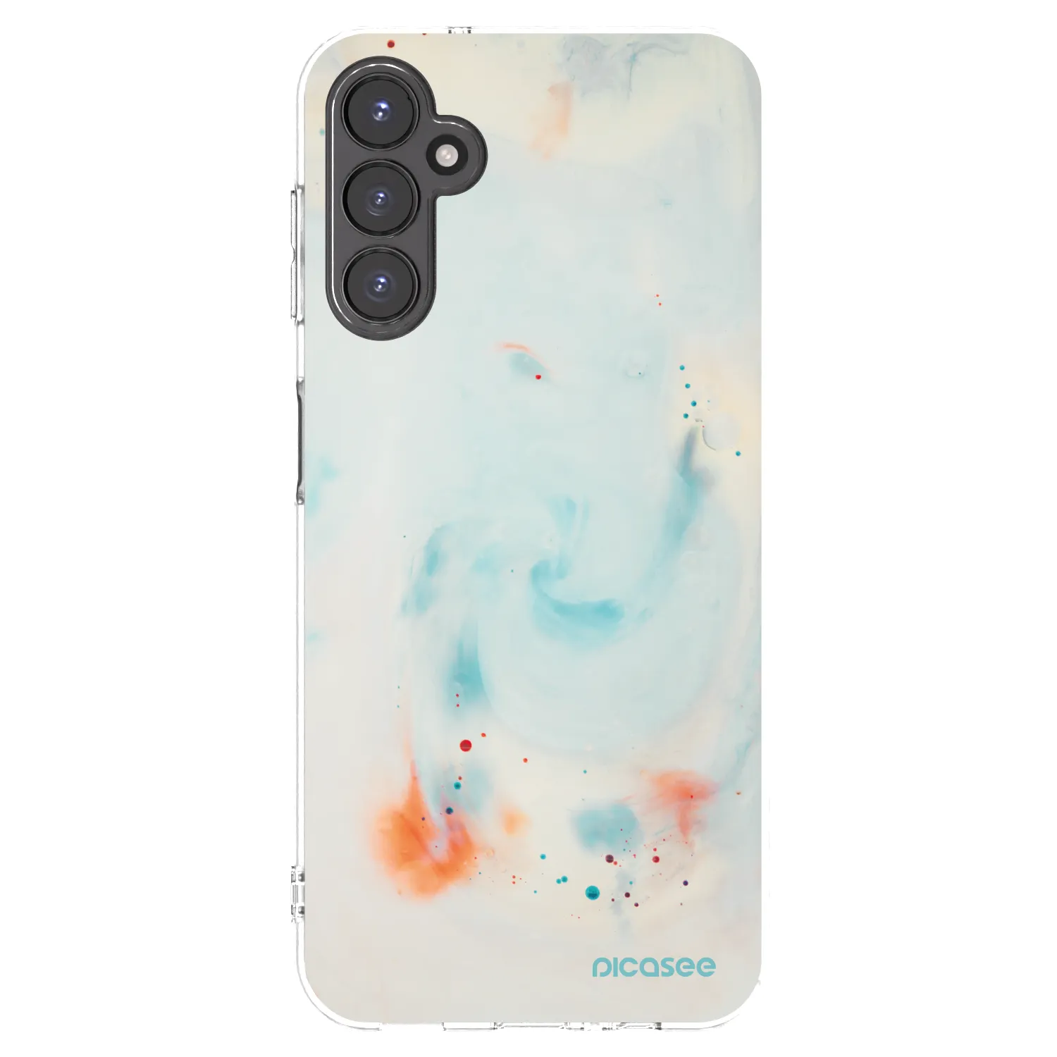 Picasee silikonový průhledný obal pro Samsung Galaxy A14 4G A145R - Splash