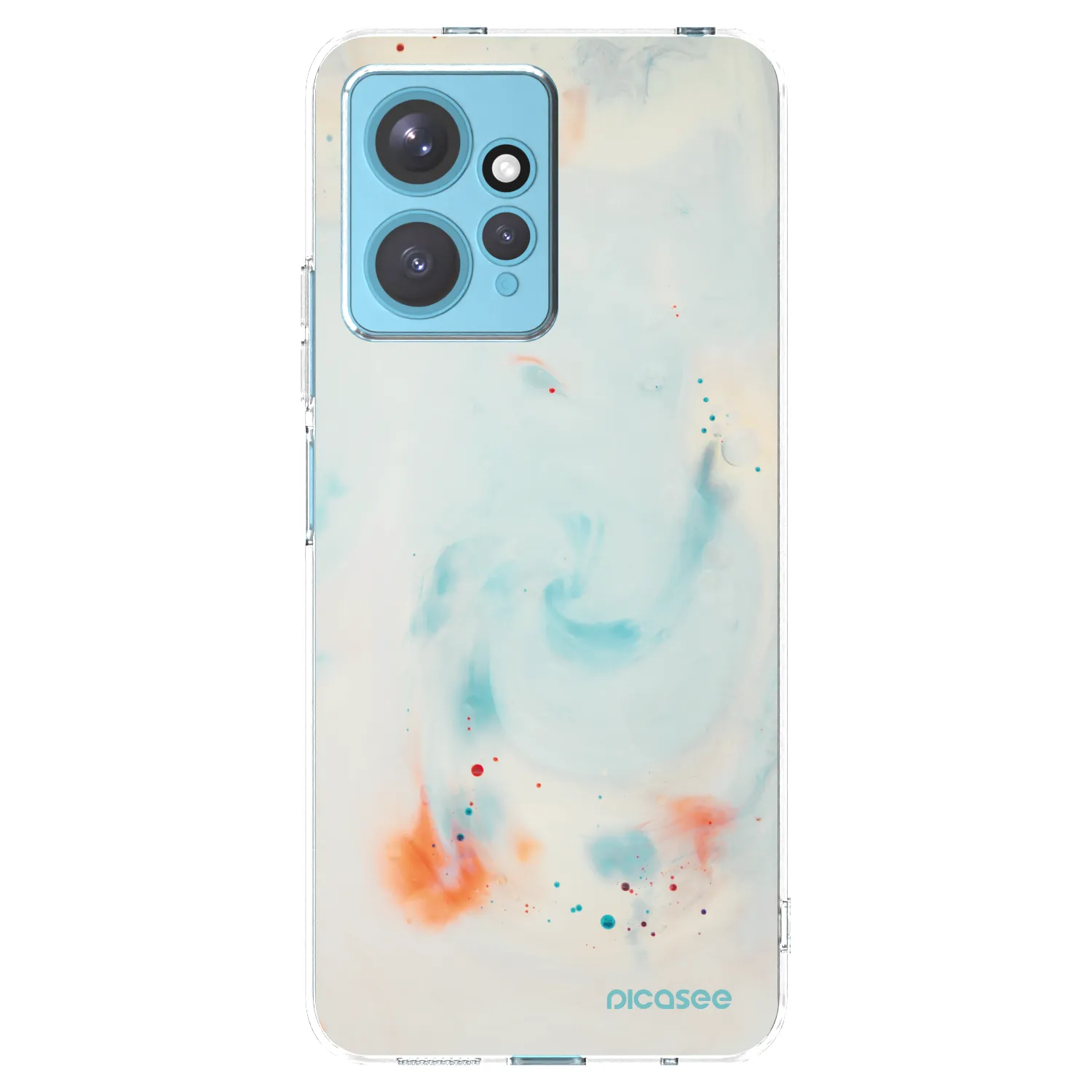 Picasee silikonový průhledný obal pro Xiaomi Redmi Note 12 4G - Splash