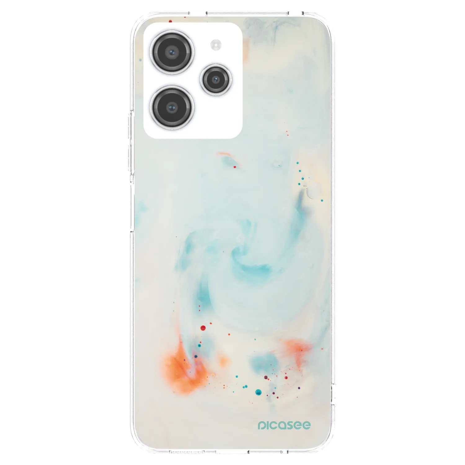 Picasee silikonový průhledný obal pro Xiaomi Redmi 12 4G - Splash