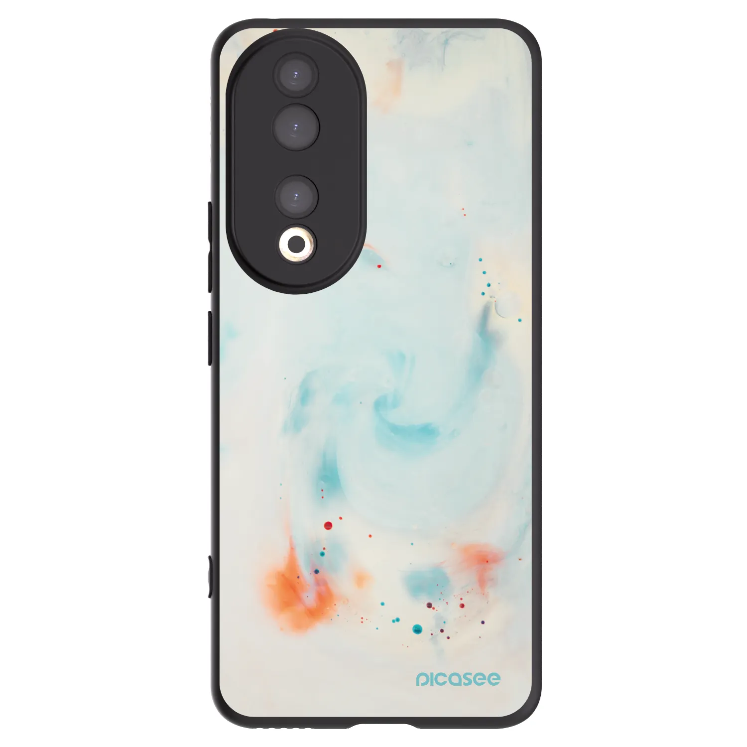 Picasee silikonový černý obal pro Honor 90 5G - Splash