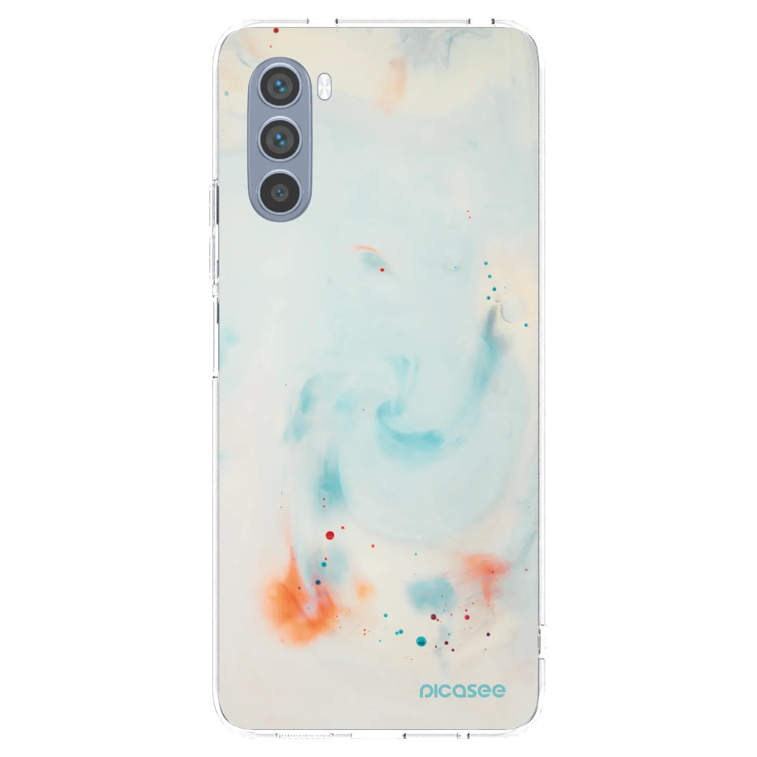 Picasee silikonový průhledný obal pro Motorola Moto G62 - Splash