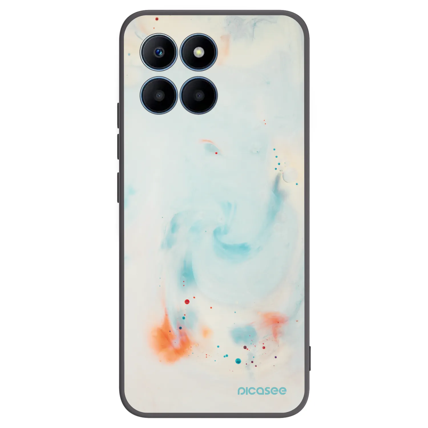 Picasee silikonový černý obal pro Honor 70 Lite - Splash