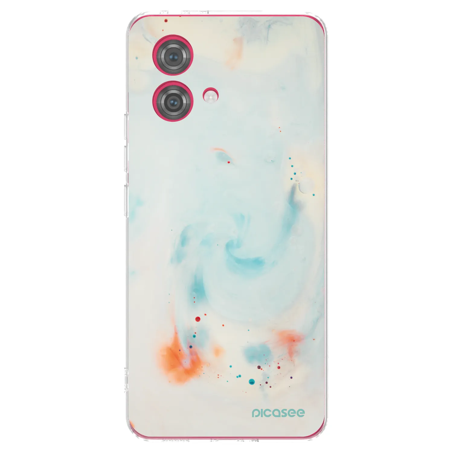 Picasee silikonový průhledný obal pro Motorola Moto G84 5G - Splash