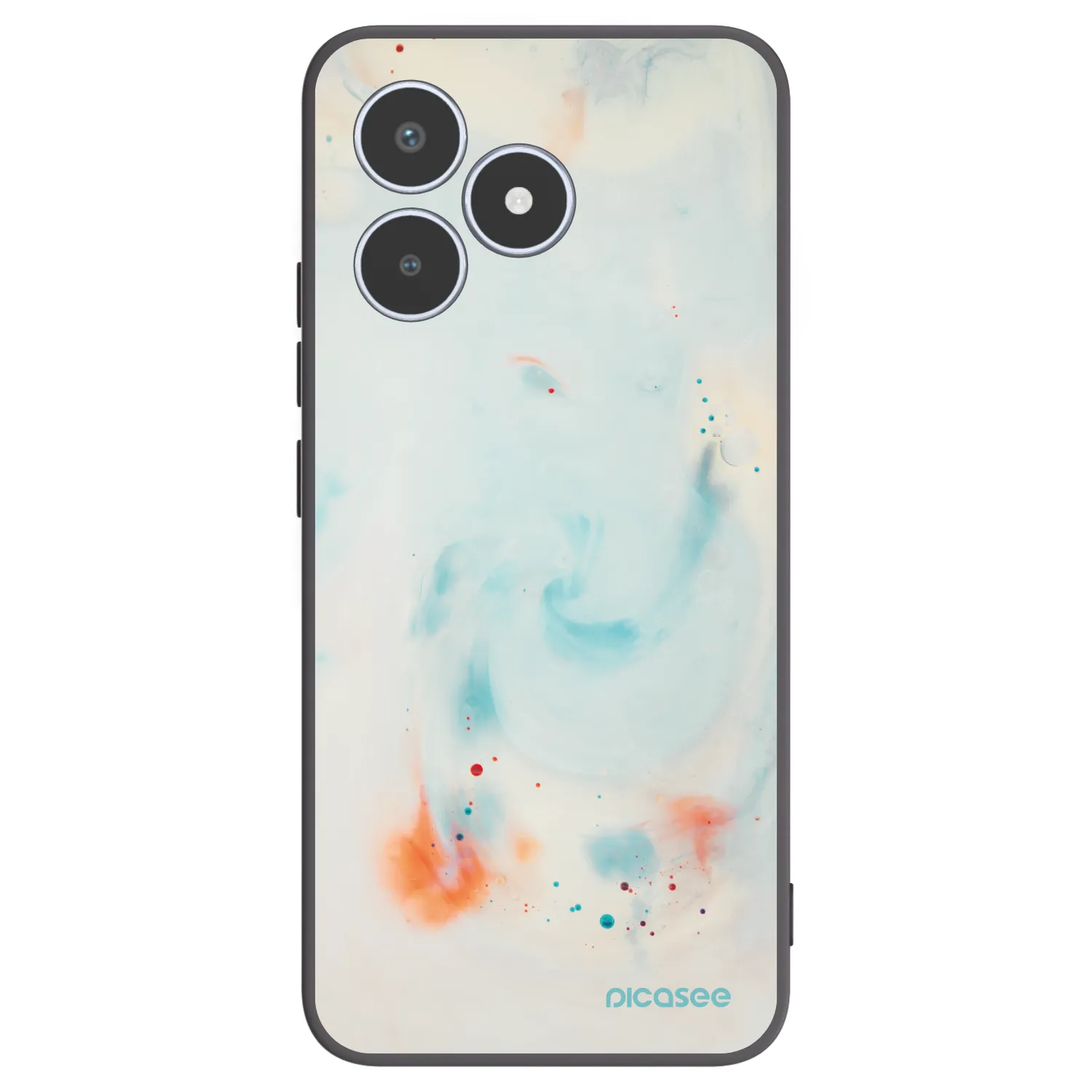 Picasee silikonový černý obal pro Realme C53 - Splash