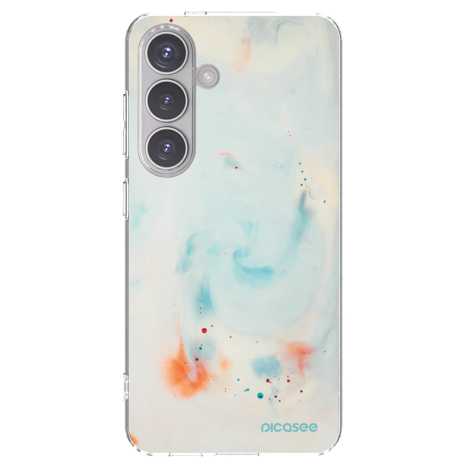 Picasee silikonový průhledný obal pro Samsung Galaxy S24 S921B 5G - Splash