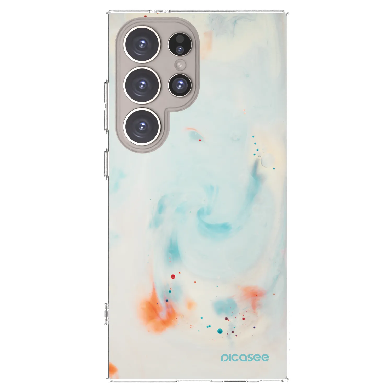 Picasee silikonový průhledný obal pro Samsung Galaxy S24 Ultra S928B 5G - Splash