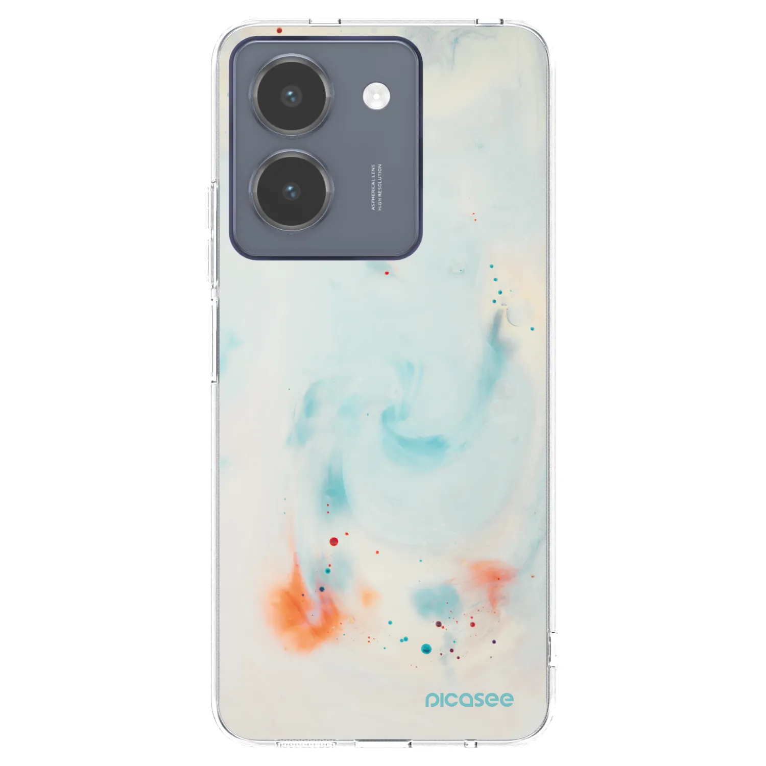 Picasee silikonový průhledný obal pro Vivo Y36 4G - Splash