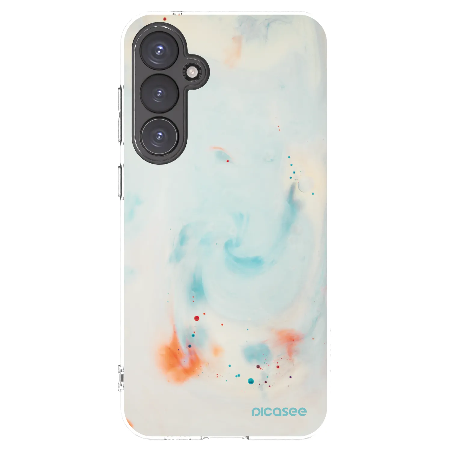 Picasee silikonový průhledný obal pro Samsung Galaxy S23 FE S711B - Splash