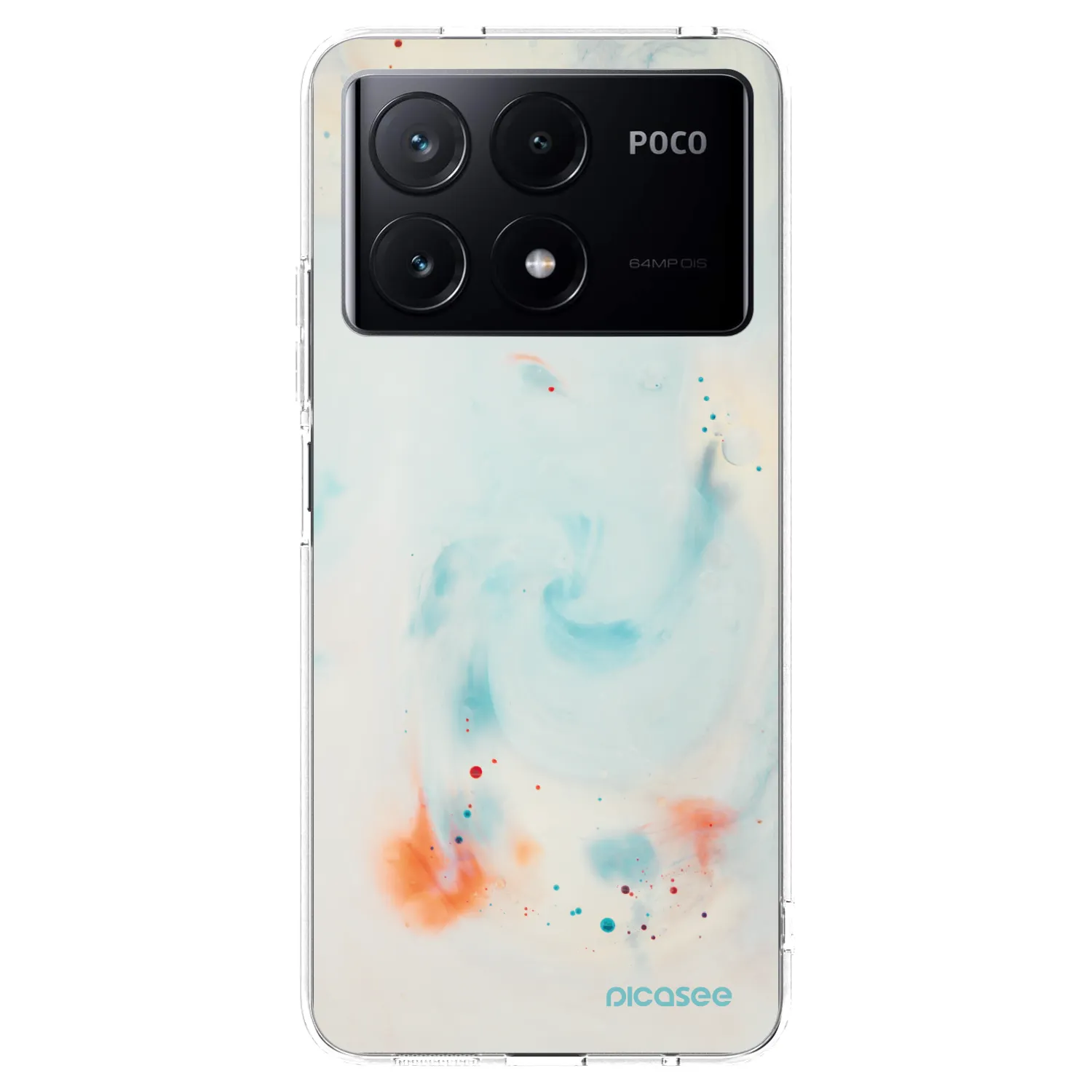 Picasee silikonový průhledný obal pro Xiaomi Poco X6 Pro - Splash