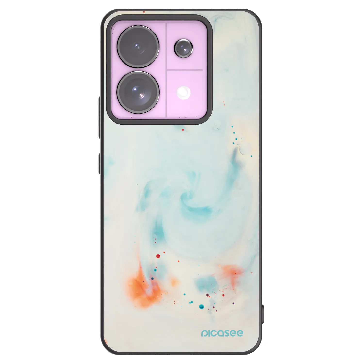 Picasee silikonový černý obal pro Xiaomi Redmi Note 13 Pro 5G - Splash