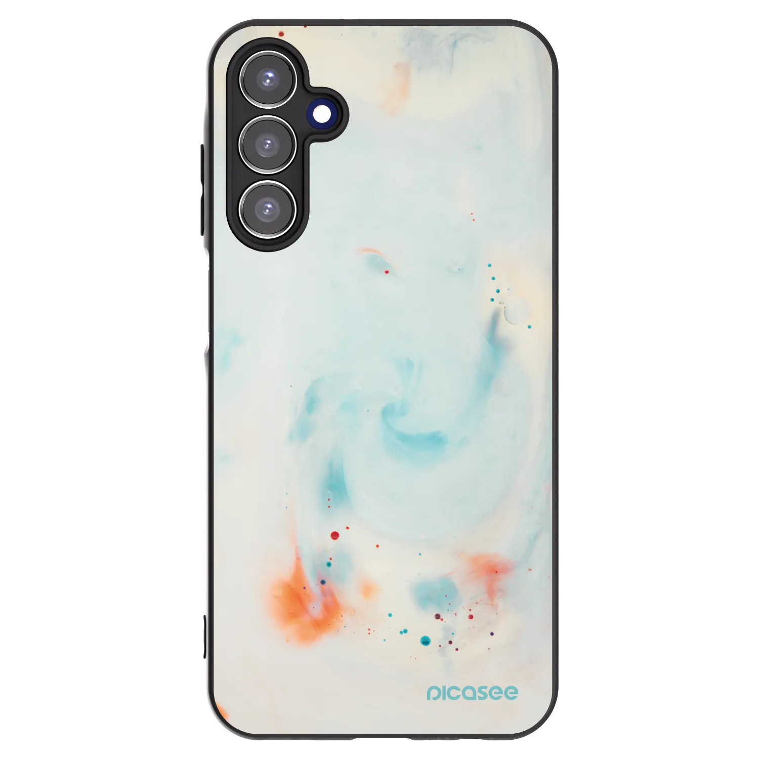 Picasee silikonový černý obal pro Samsung Galaxy A15 A155F 4G - Splash