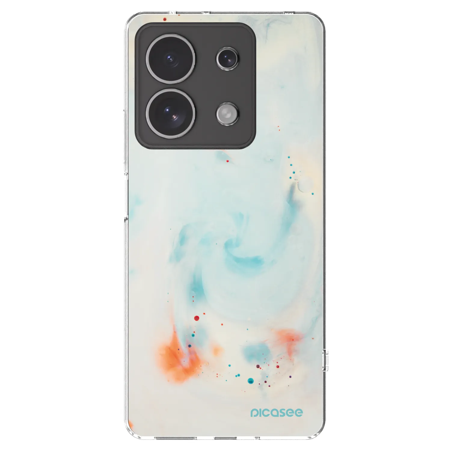 Picasee silikonový průhledný obal pro Xiaomi Redmi Note 13 4G - Splash