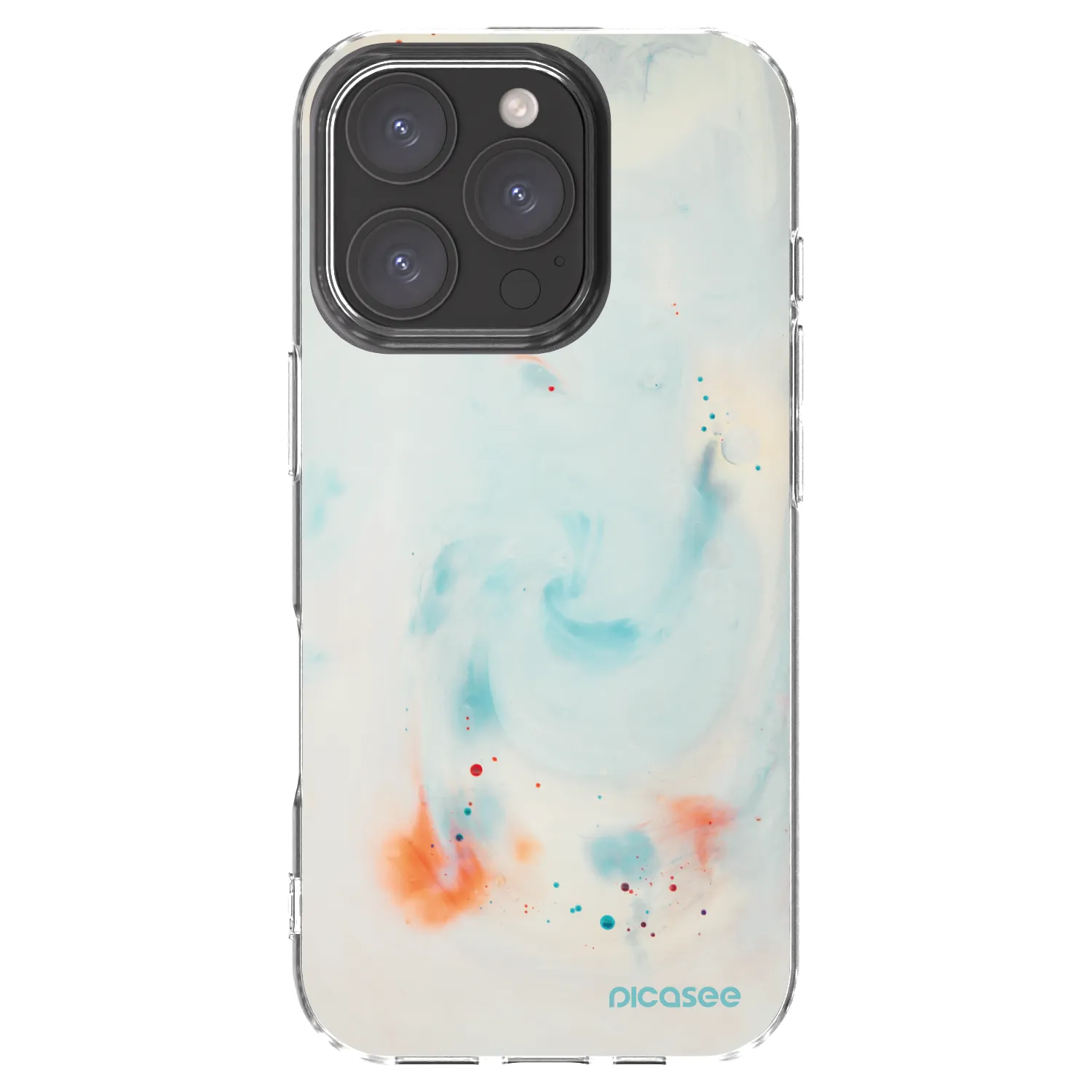 Picasee silikonový průhledný obal pro Apple iPhone 16 Pro - Splash