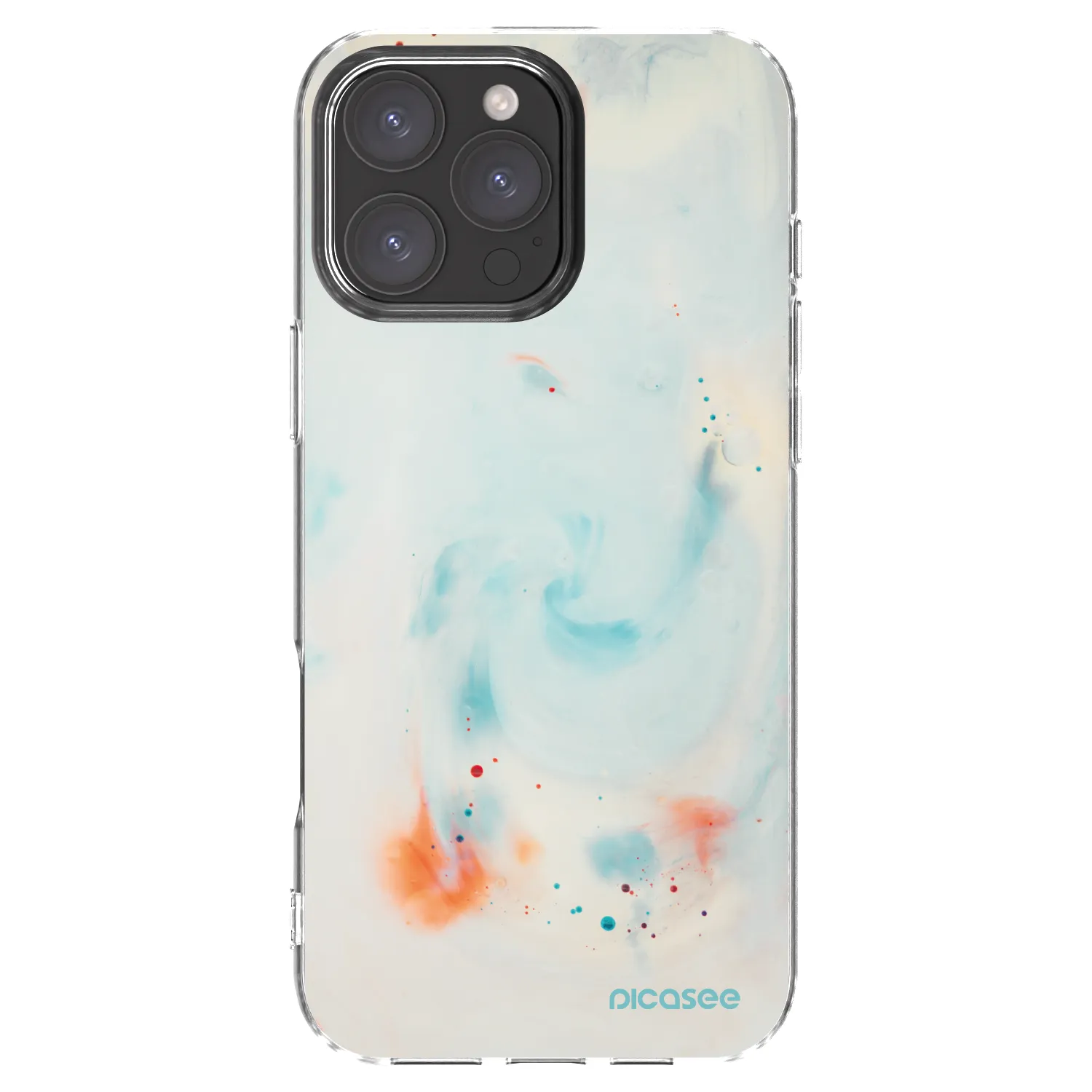 Picasee silikonový průhledný obal pro Apple iPhone 16 Pro Max - Splash