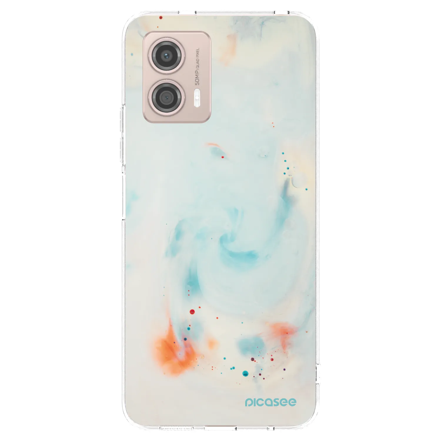 Picasee silikonový průhledný obal pro Motorola Moto G53 5G - Splash