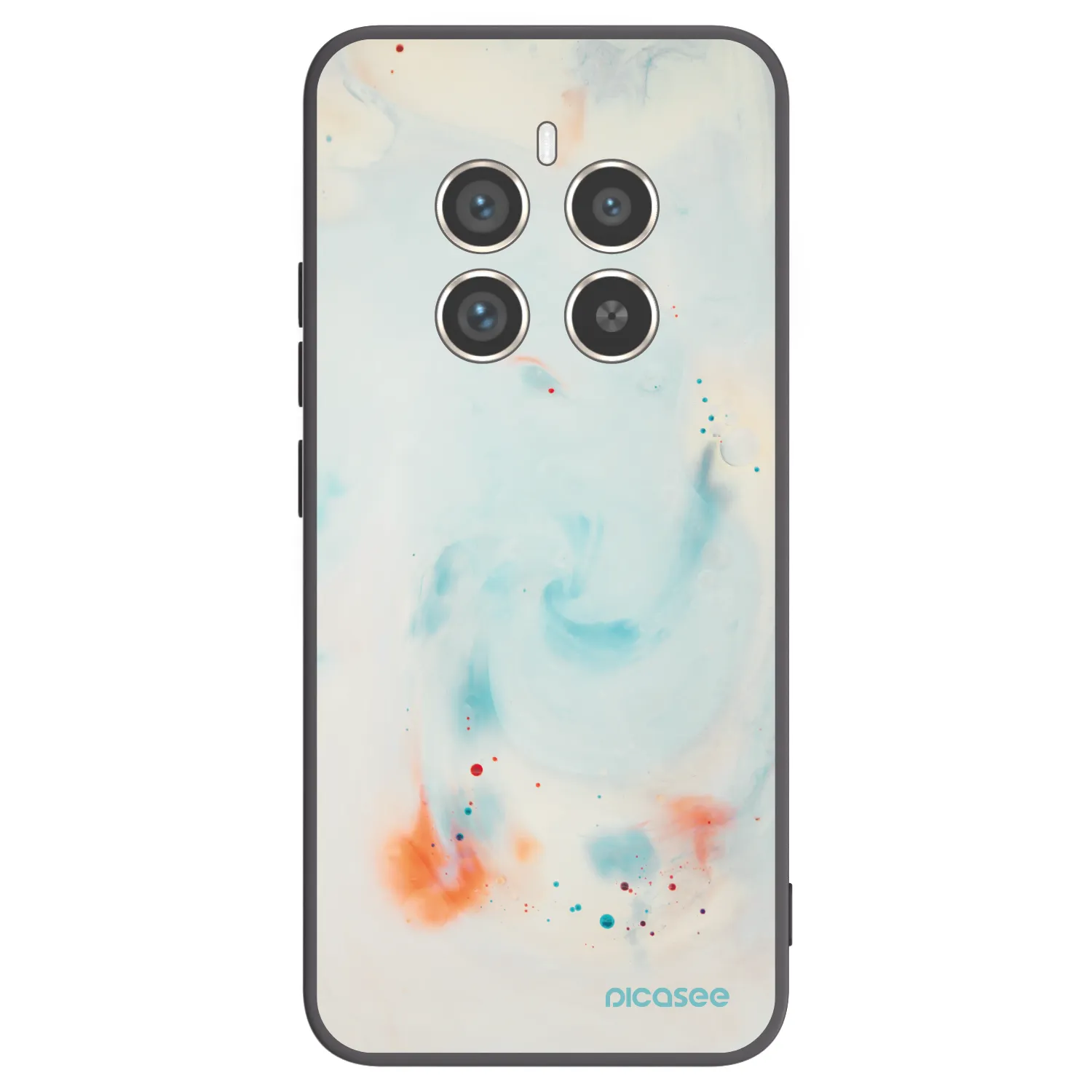 Picasee silikonový černý obal pro Realme 12 Pro 5G - Splash