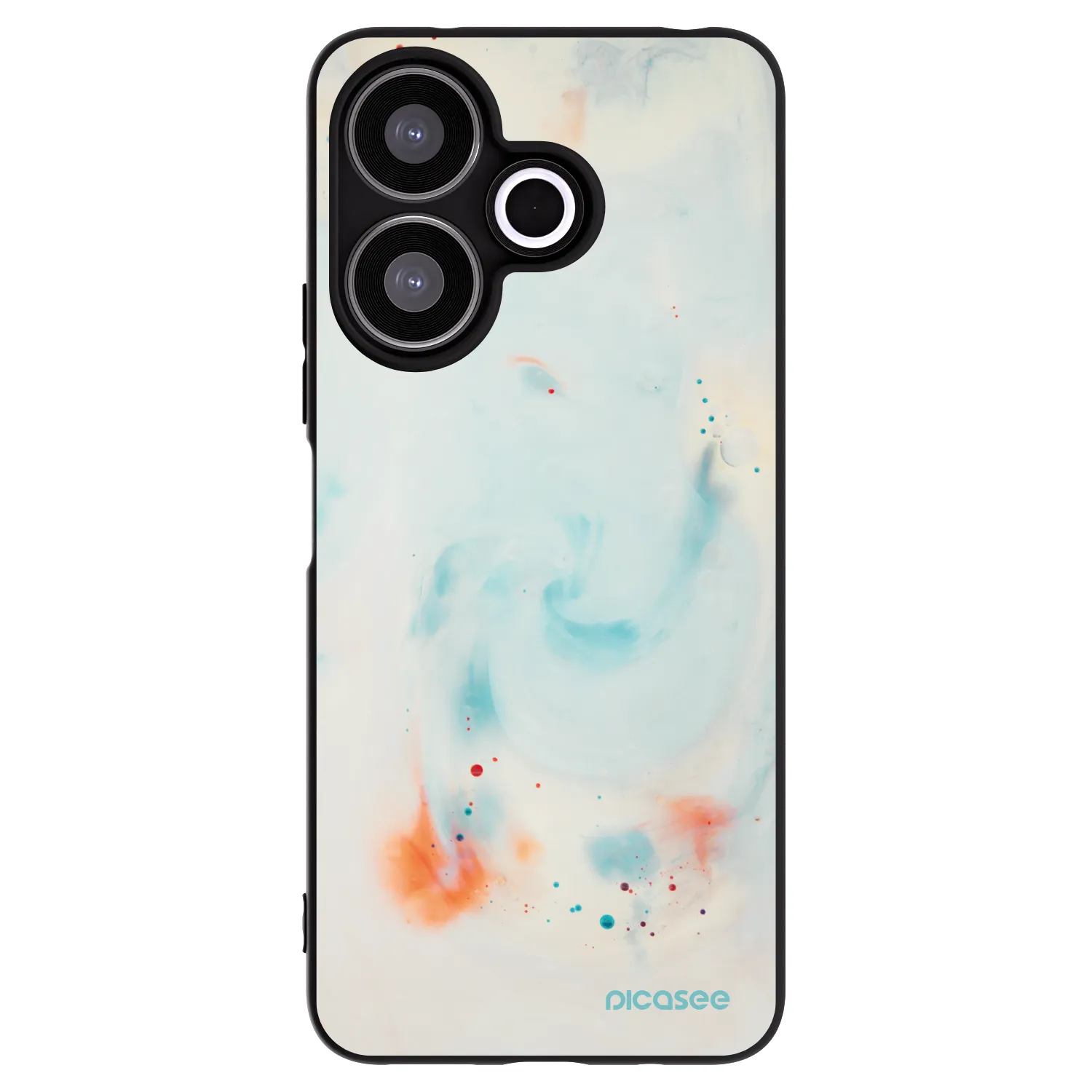 Picasee silikonový černý obal pro Xiaomi Redmi 13 4G - Splash