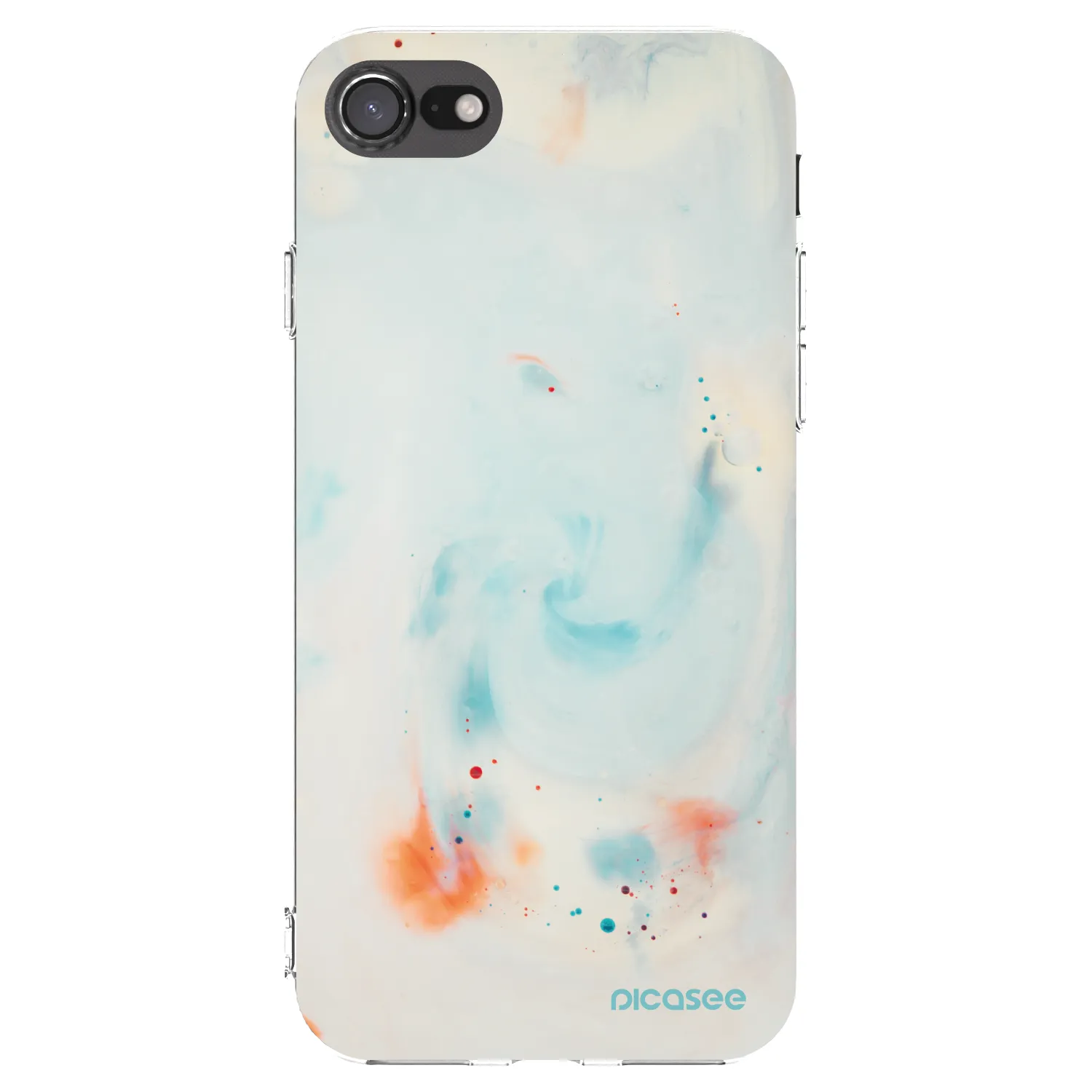 Picasee silikonový průhledný obal pro Apple iPhone 7 - Splash