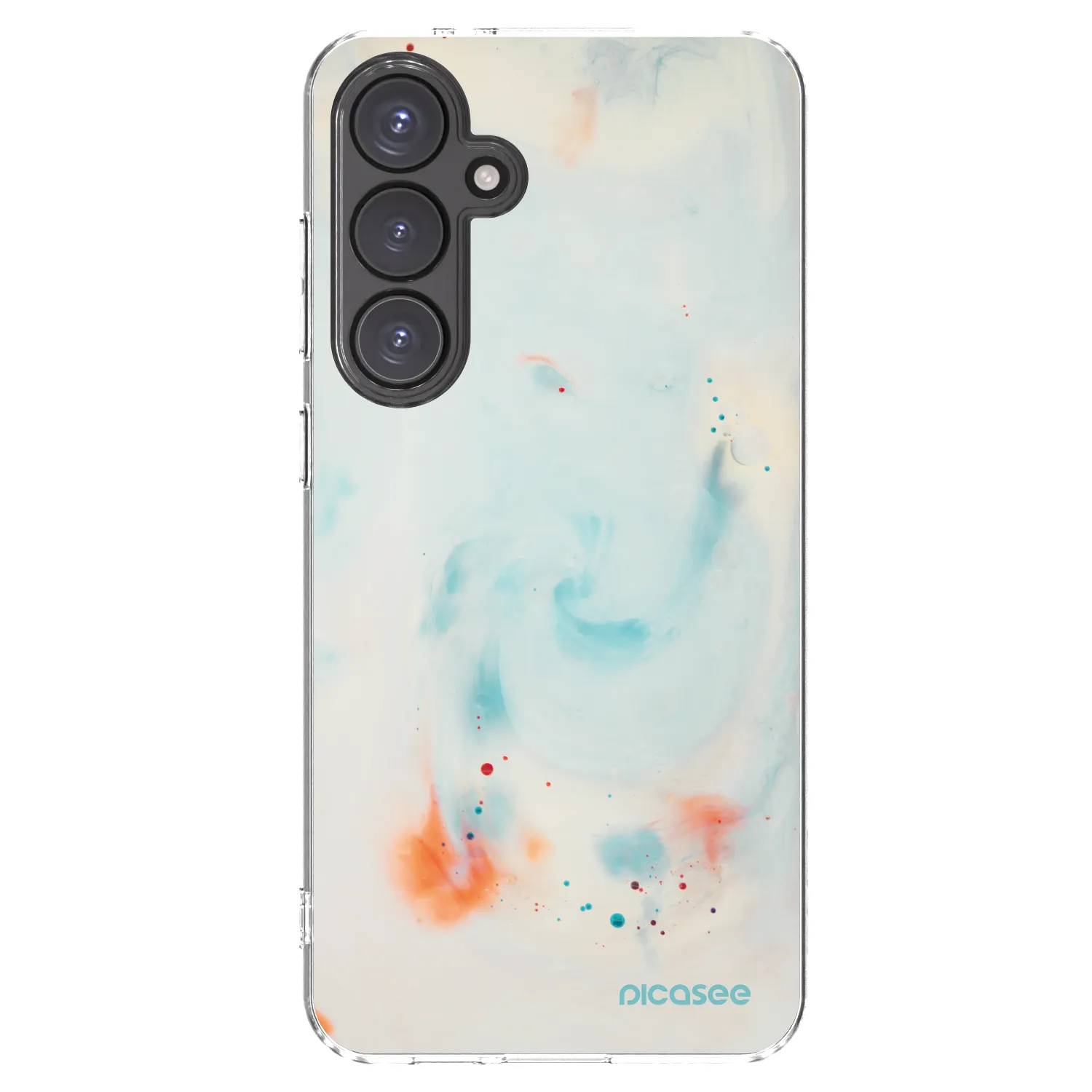 Picasee silikonový průhledný obal pro Samsung Galaxy S24 FE S721B - Splash