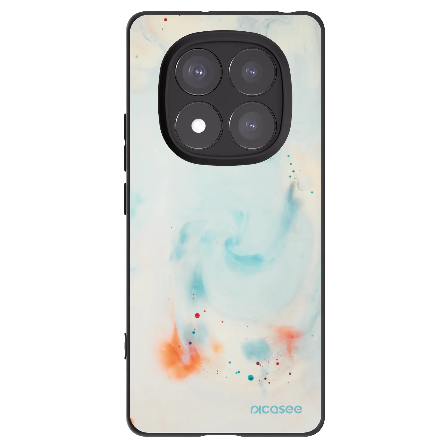 Picasee silikonový černý obal pro Xiaomi Redmi Note 14 Pro 5G - Splash