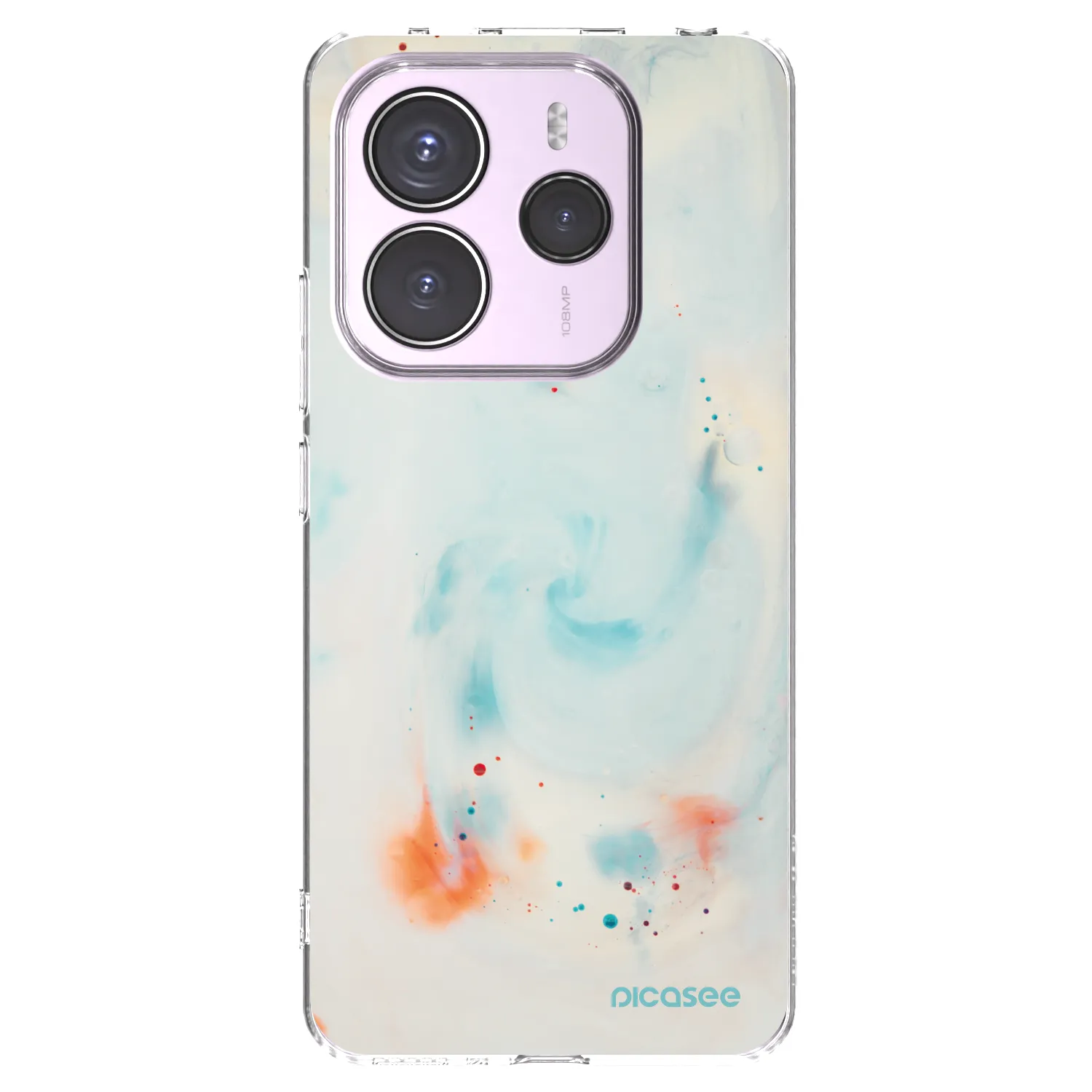 Picasee silikonový průhledný obal pro Xiaomi Redmi Note 14 5G - Splash