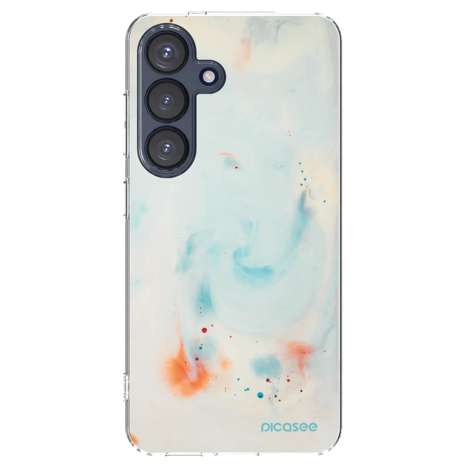 Picasee silikonový průhledný obal pro Samsung Galaxy S25 5G - Splash