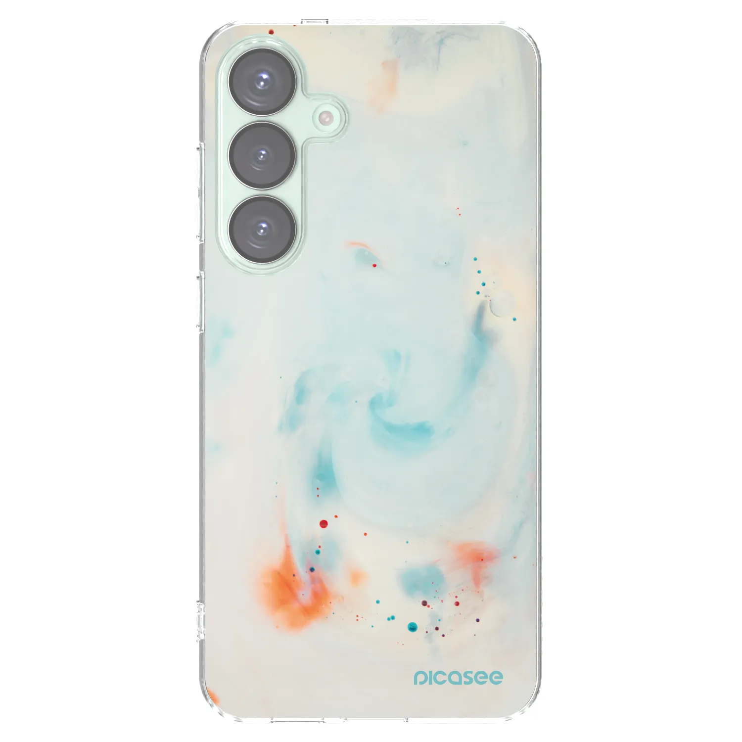 Picasee silikonový průhledný obal pro Samsung Galaxy S25+ 5G - Splash