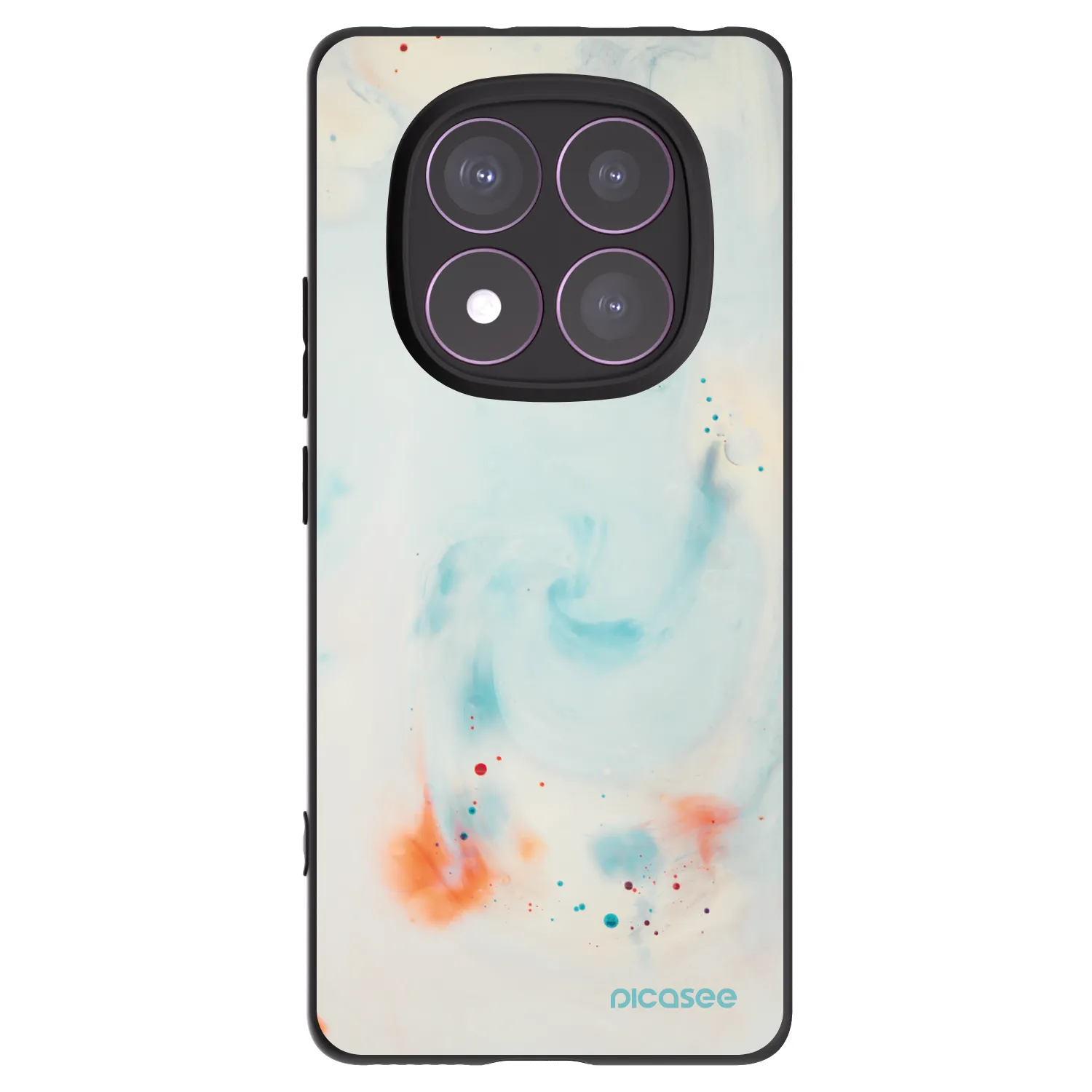 Picasee silikonový černý obal pro Xiaomi Redmi Note 14 Pro 4G - Splash