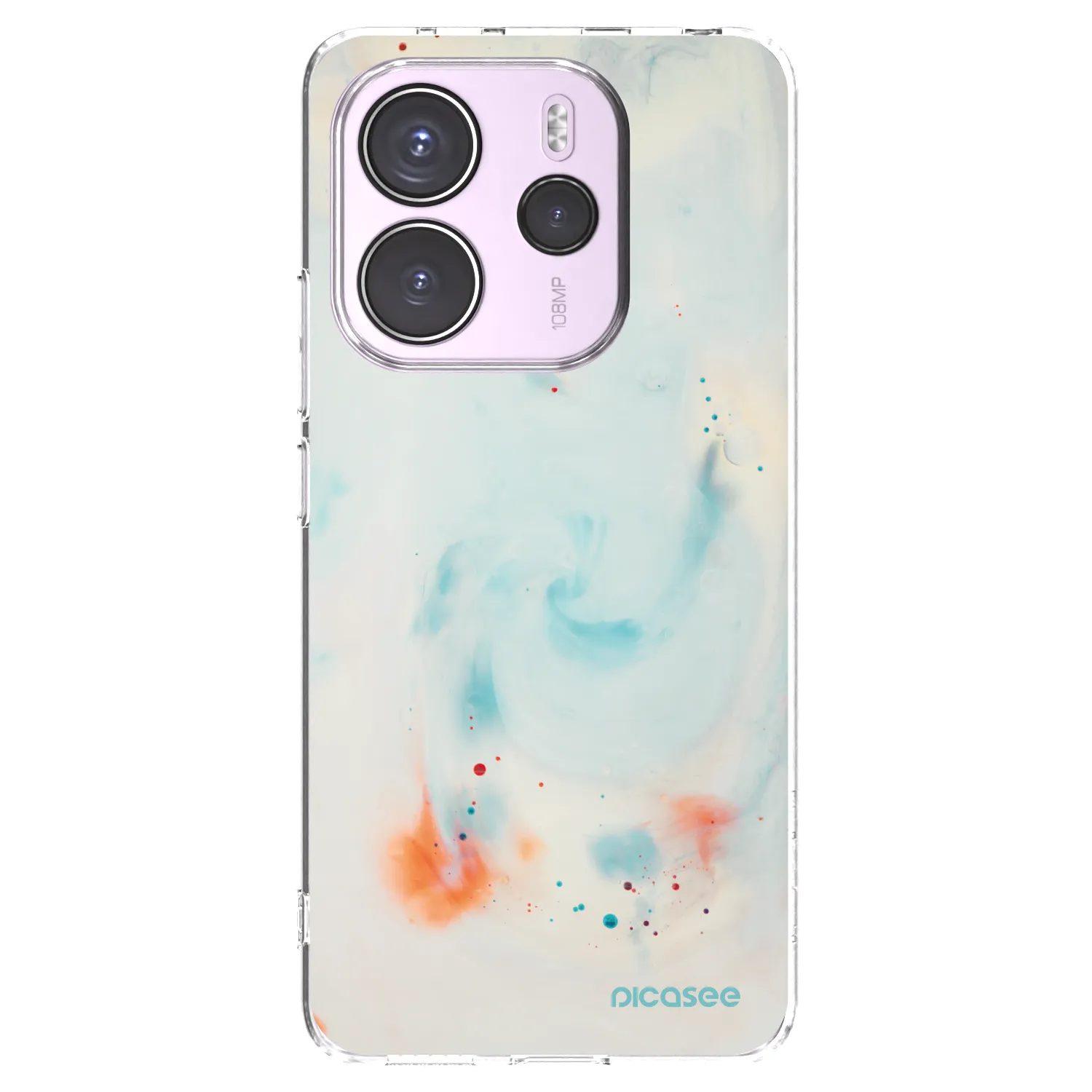 Picasee silikonový průhledný obal pro Xiaomi Redmi Note 14 4G - Splash