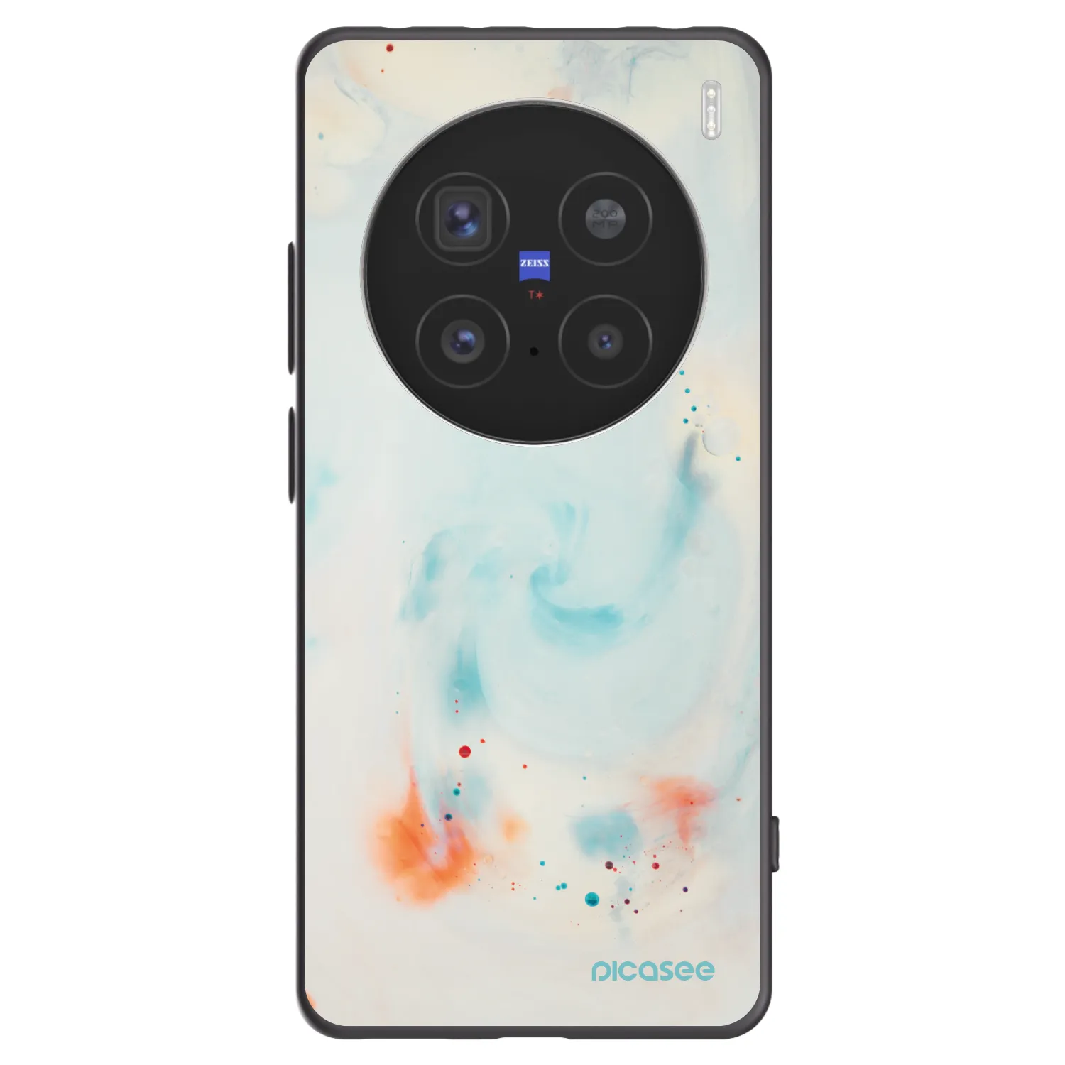 Picasee silikonový černý obal pro Vivo X200 Pro - Splash
