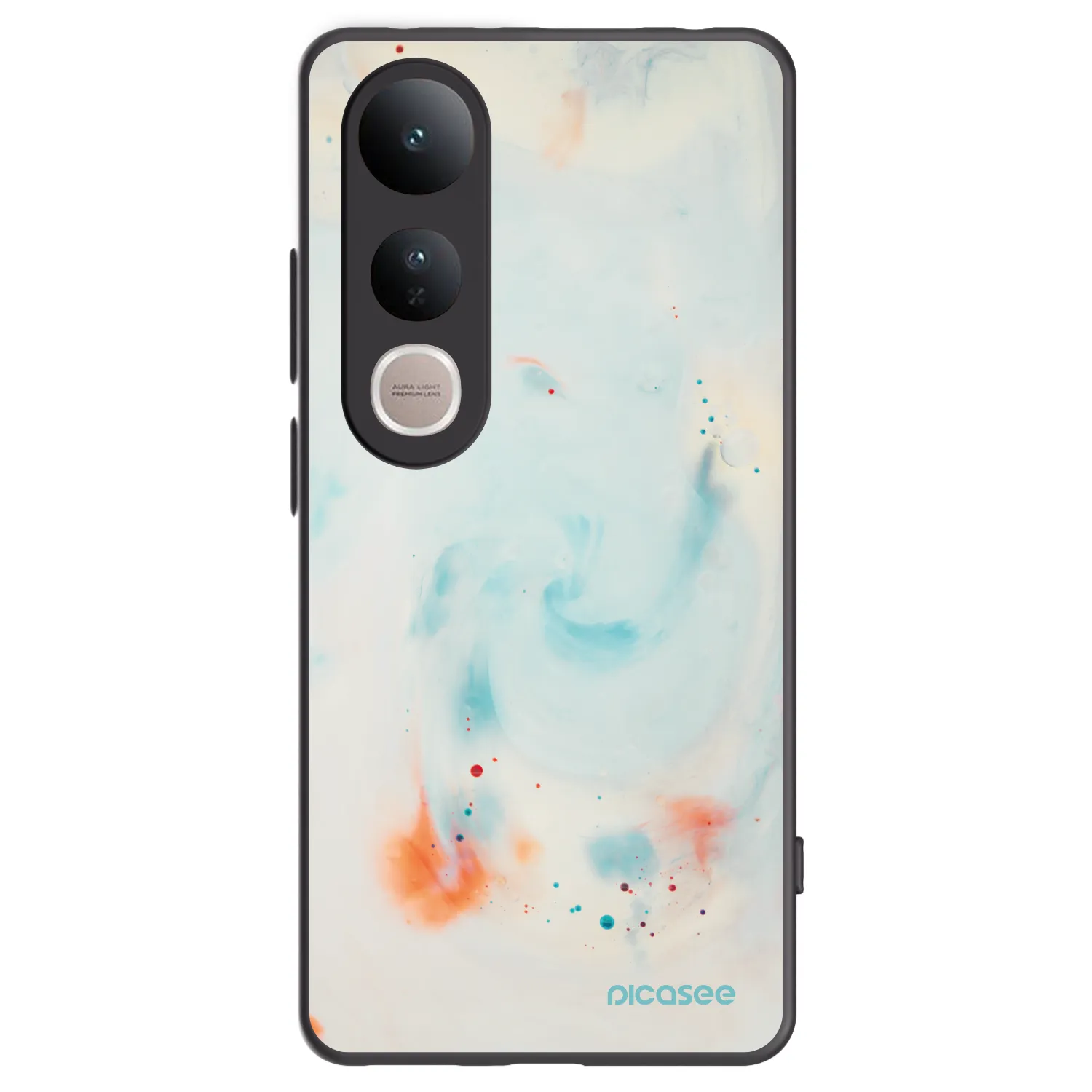 Picasee silikonový černý obal pro Vivo V50 Lite 5G - Splash