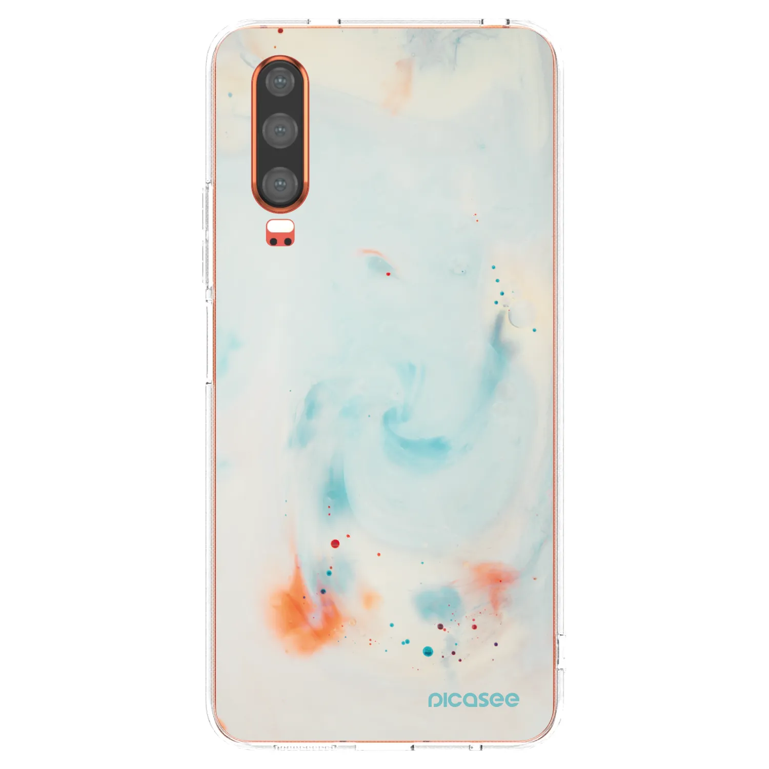 Picasee silikonový průhledný obal pro Huawei P30 - Splash