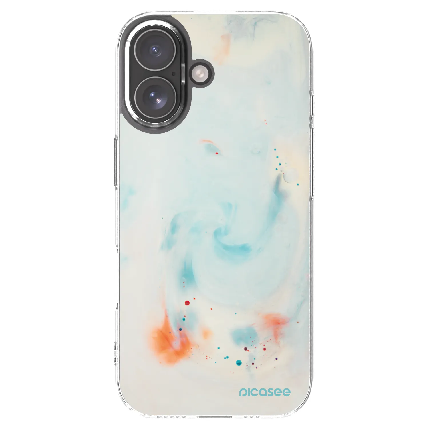 Picasee silikonový průhledný obal pro Apple iPhone 17 - Splash