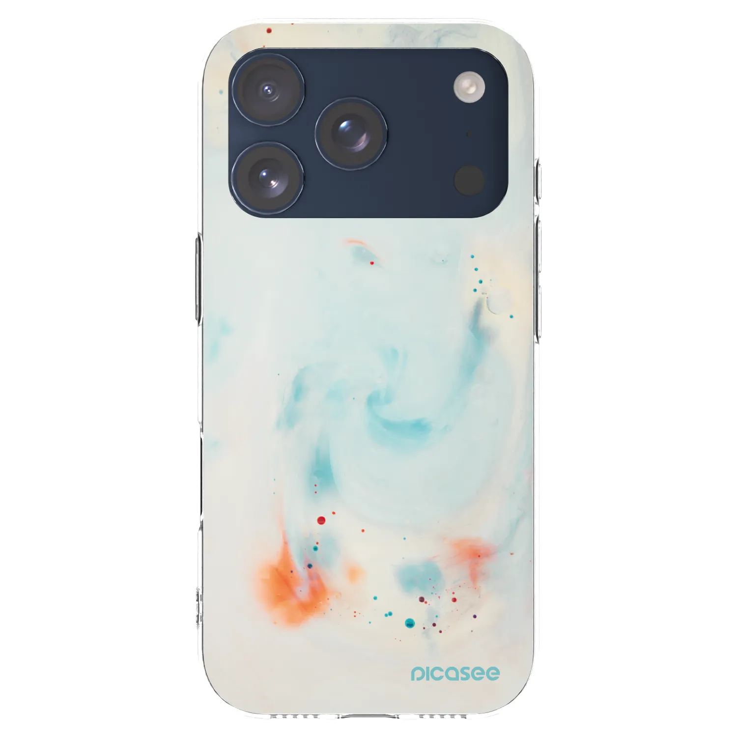 Picasee silikonový průhledný obal pro Apple iPhone 17 Pro - Splash