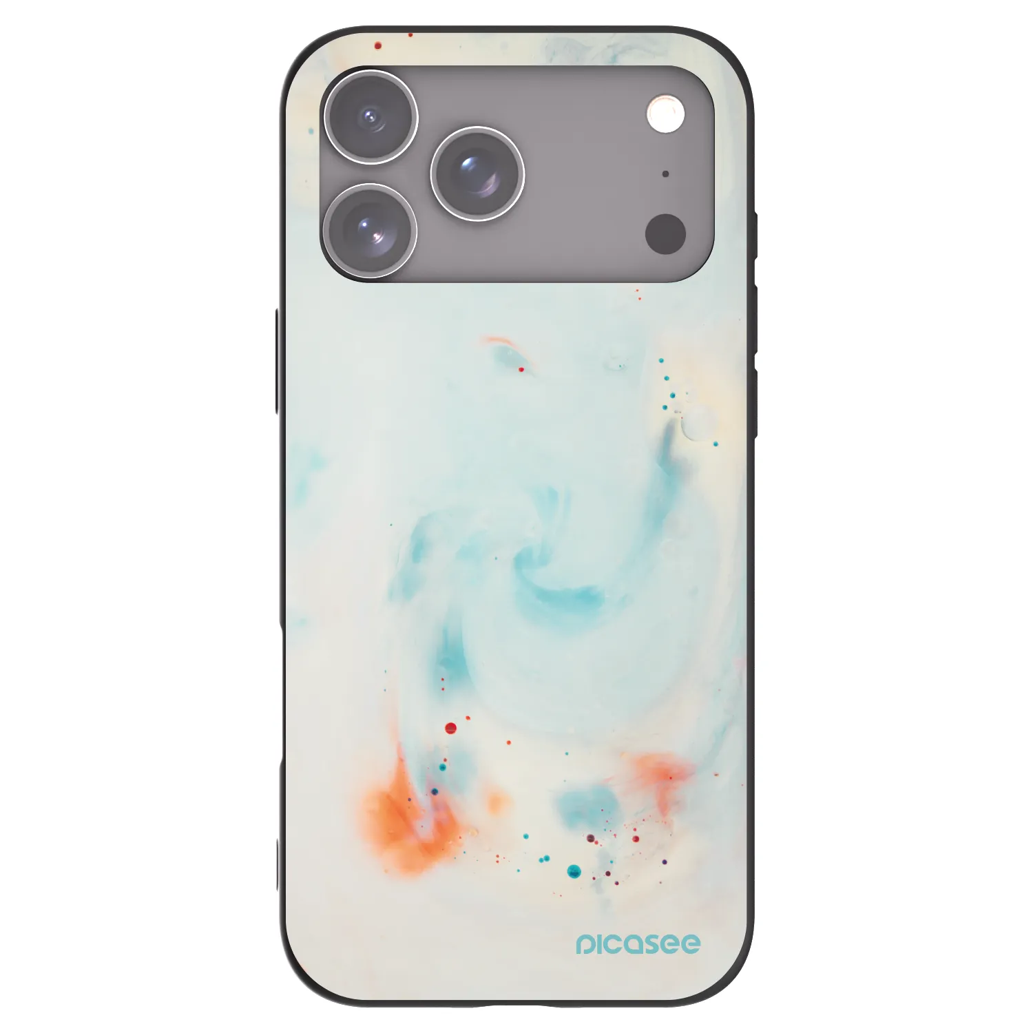 Picasee silikonový černý obal pro Apple iPhone 17 Pro Max - Splash