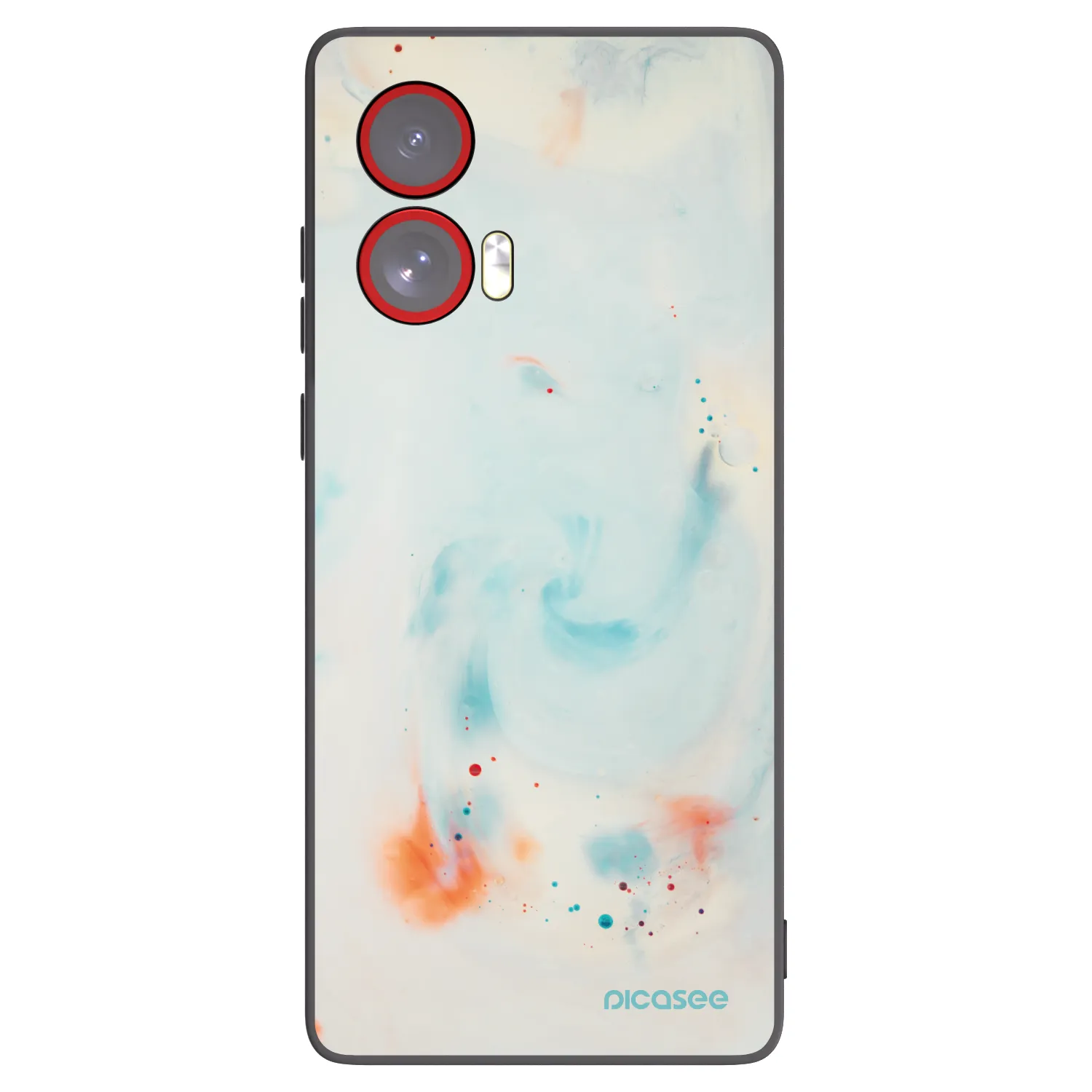 Picasee silikonový černý obal pro Motorola Edge 50 Fusion - Splash