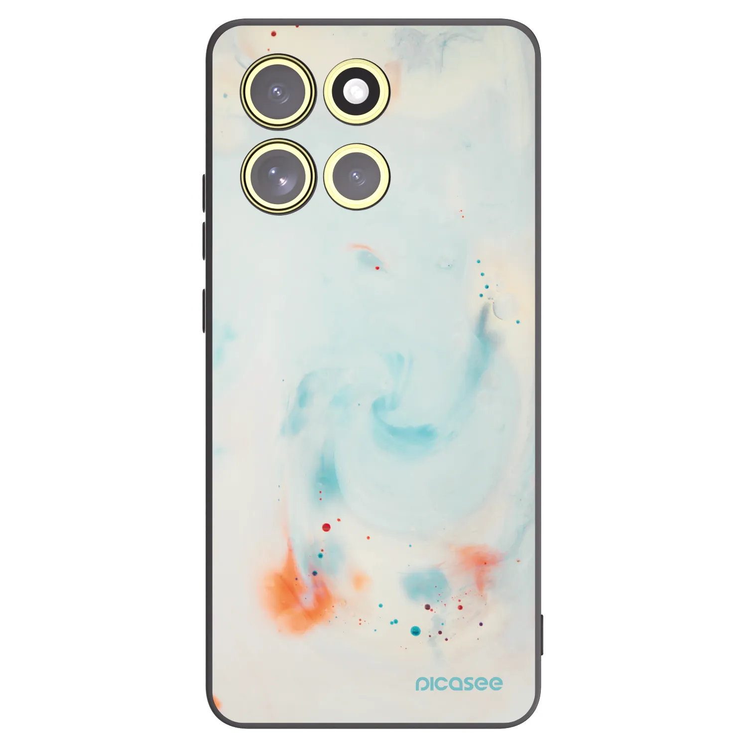 Picasee silikonový černý obal pro Motorola Moto G86 Power 5G - Splash