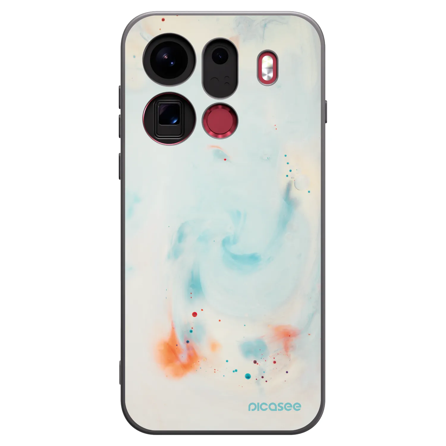 Picasee silikonový černý obal pro OPPO Find X9 Pro - Splash