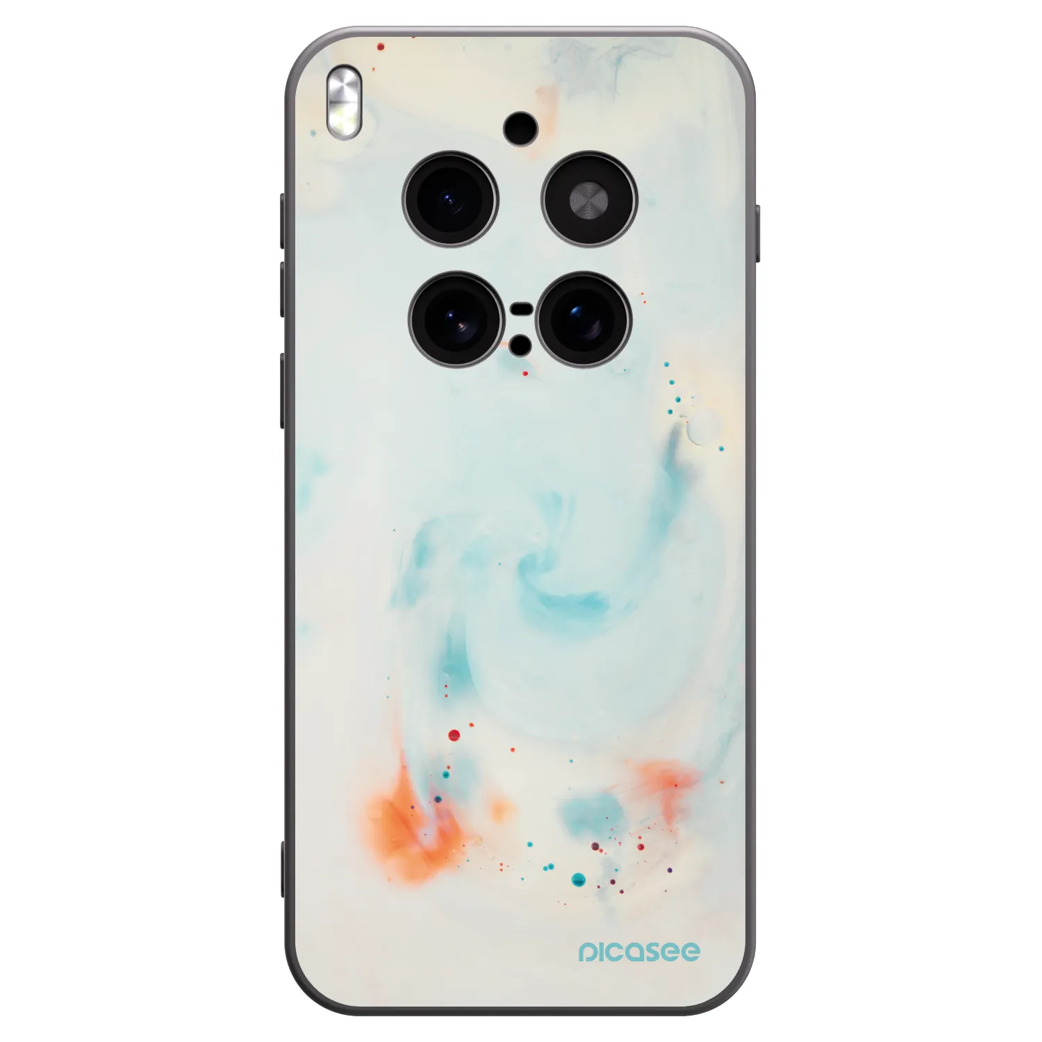 Picasee silikonový černý obal pro Vivo X300 Pro - Splash