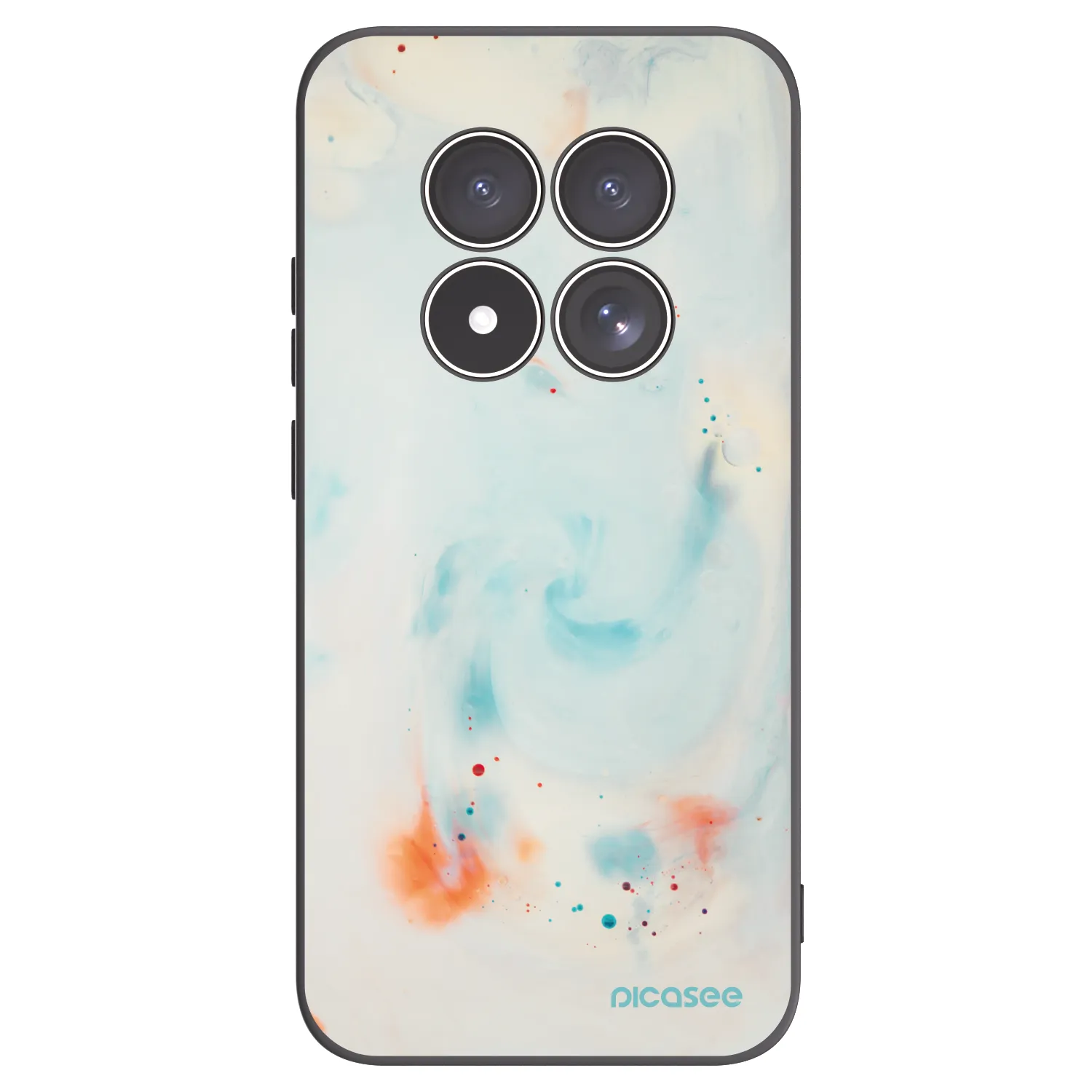 Picasee silikonový černý obal pro Xiaomi Redmi Note 15 Pro 5G - Splash