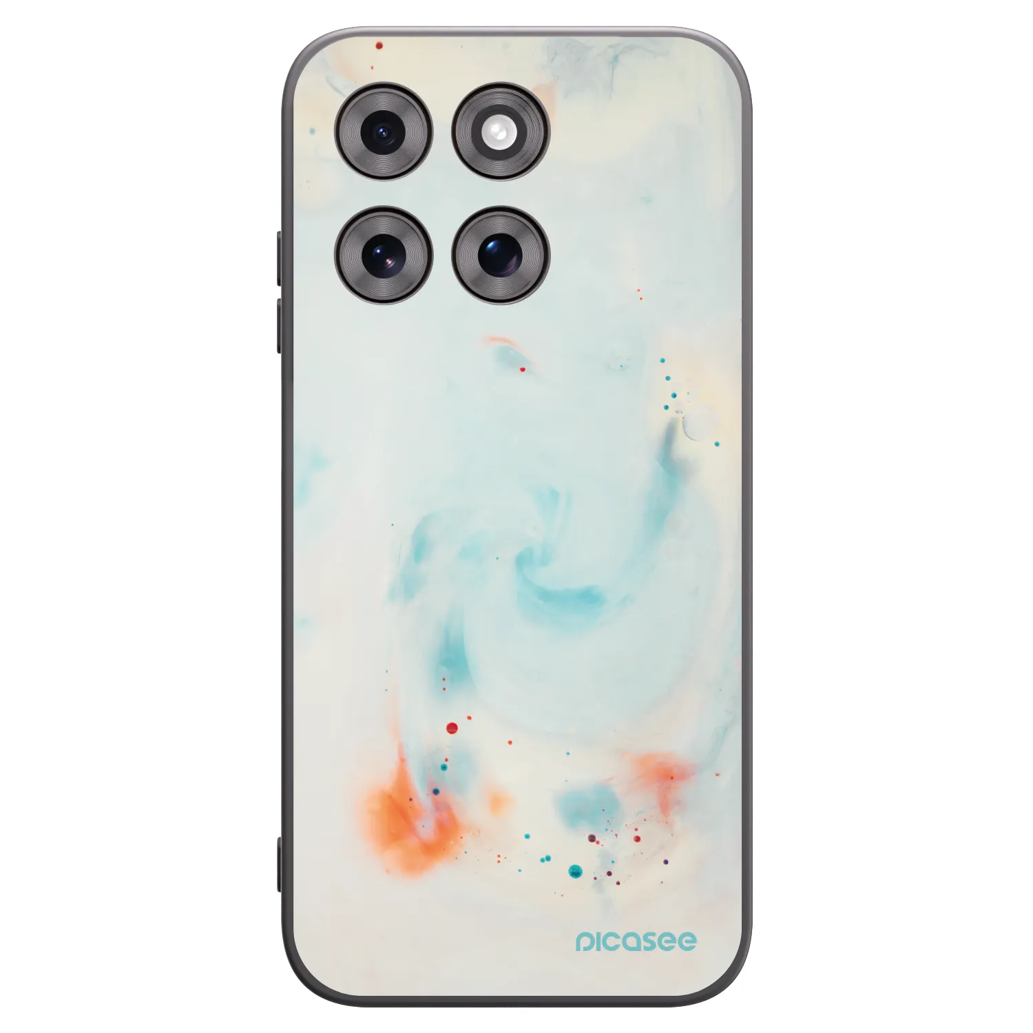 Picasee silikonový černý obal pro Motorola Moto G77 - Splash