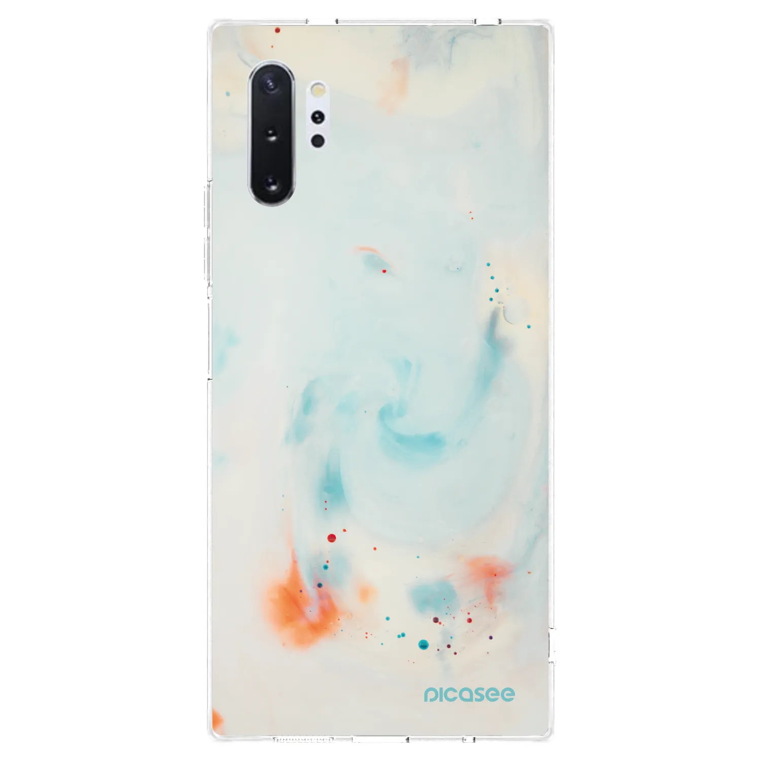 Picasee silikonový průhledný obal pro Samsung Galaxy Note 10+ N975F - Splash