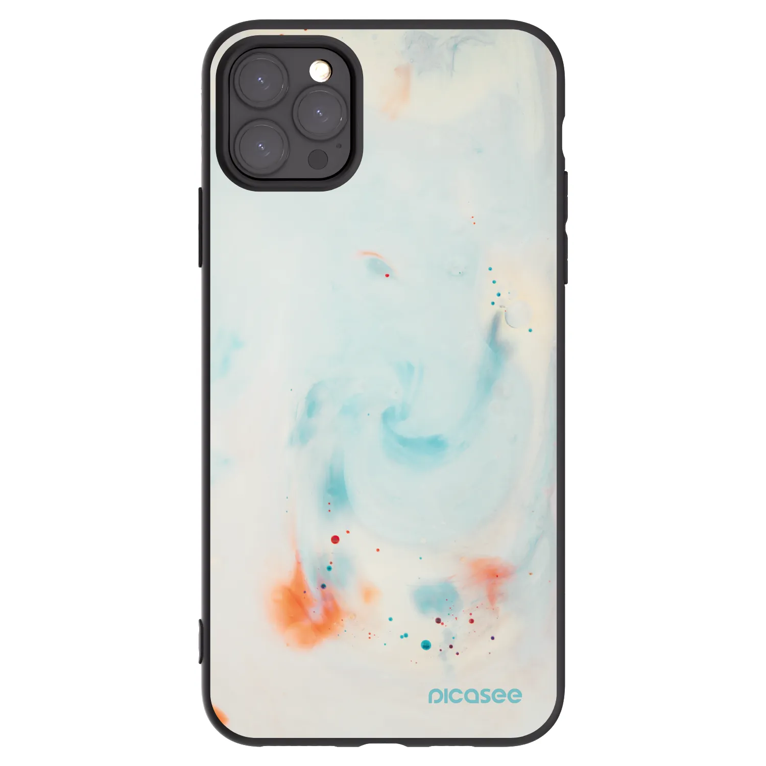 Picasee silikonový černý obal pro Apple iPhone 11 Pro Max - Splash
