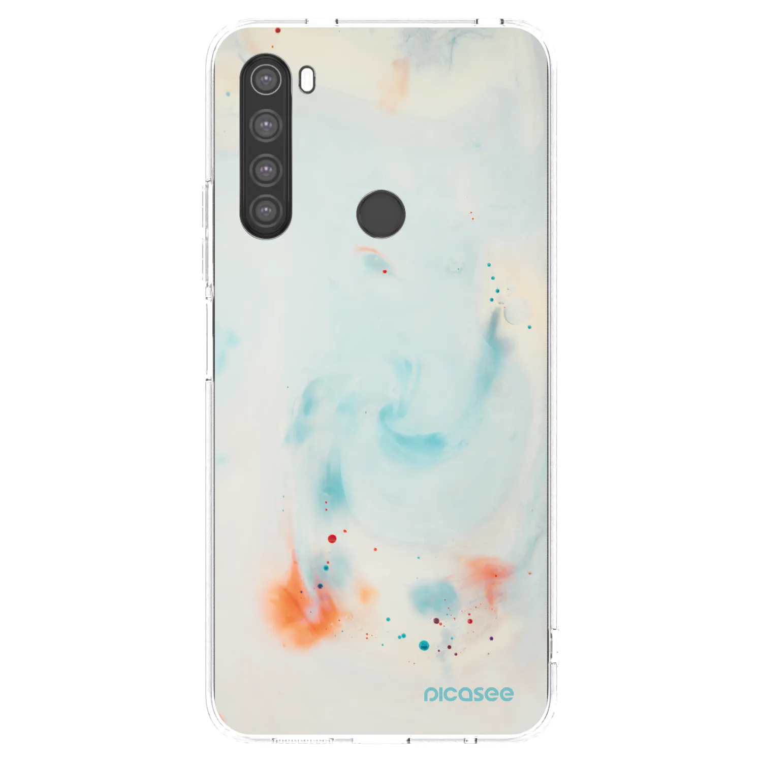 Picasee silikonový průhledný obal pro Xiaomi Redmi Note 8 - Splash