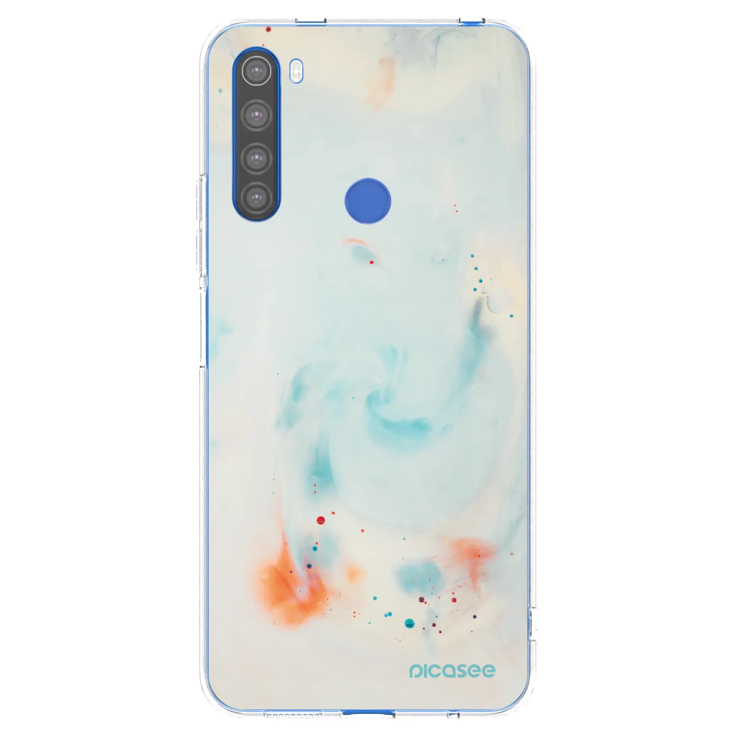 Picasee silikonový průhledný obal pro Xiaomi Redmi Note 8T - Splash