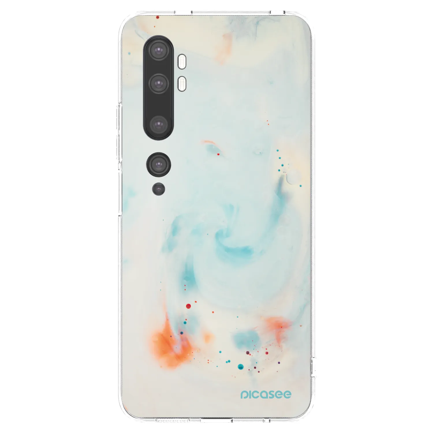 Picasee silikonový průhledný obal pro Xiaomi Mi Note 10 (Pro) - Splash