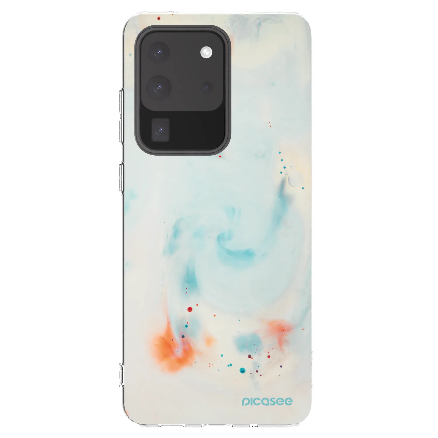 Picasee silikonový průhledný obal pro Samsung Galaxy S20 Ultra 5G G988F - Splash