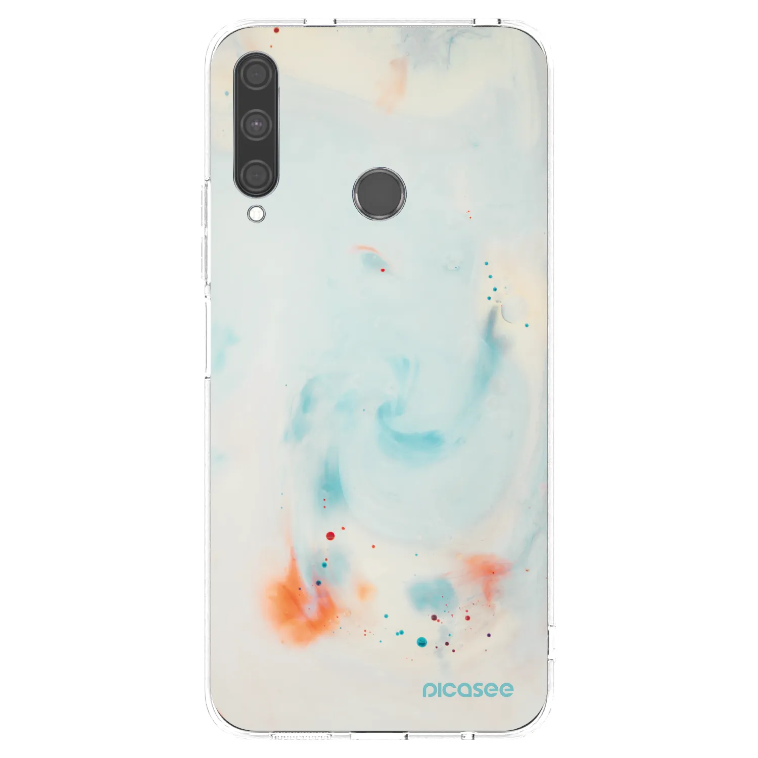 Picasee silikonový průhledný obal pro Huawei P40 Lite E - Splash
